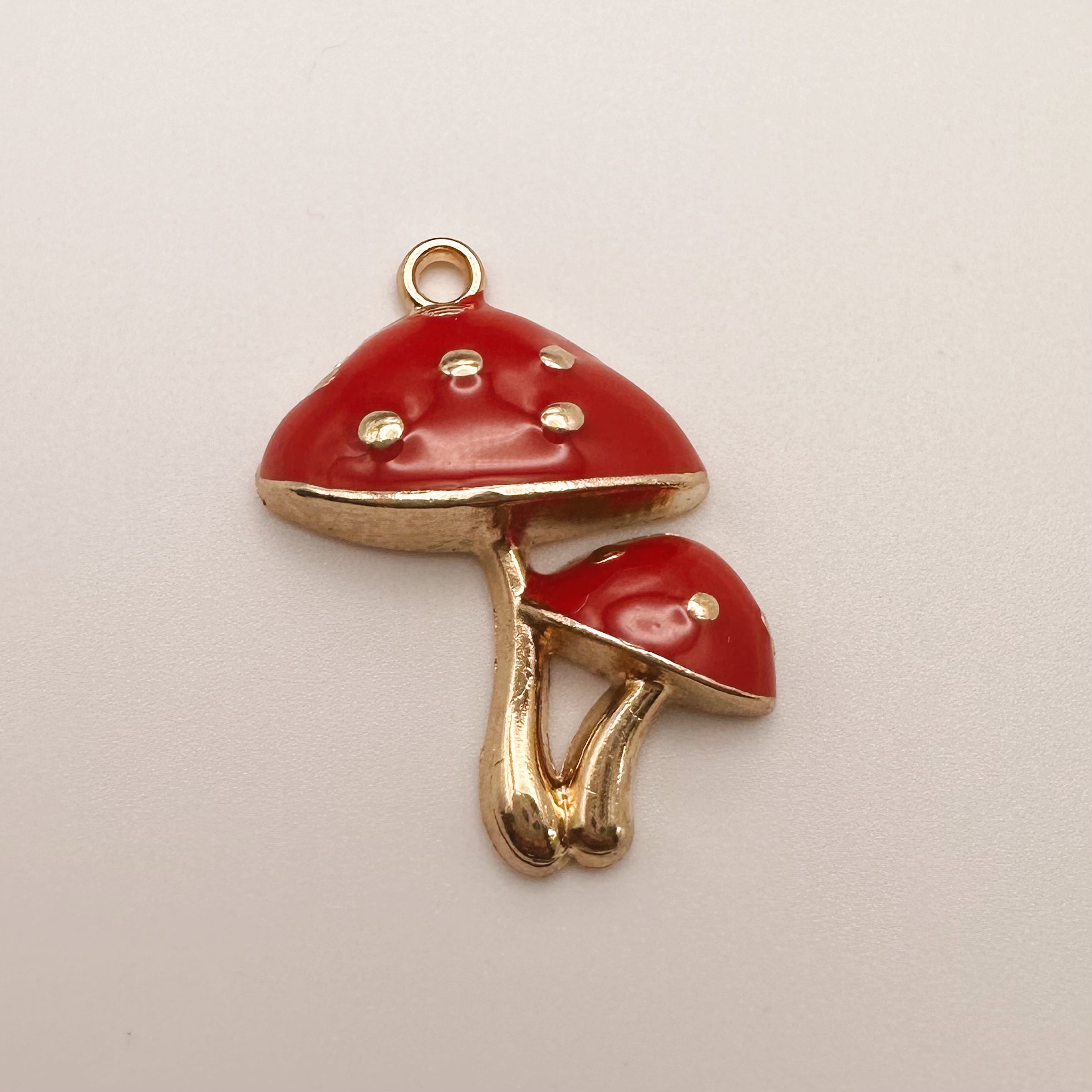 Large Red Mushroom Charm