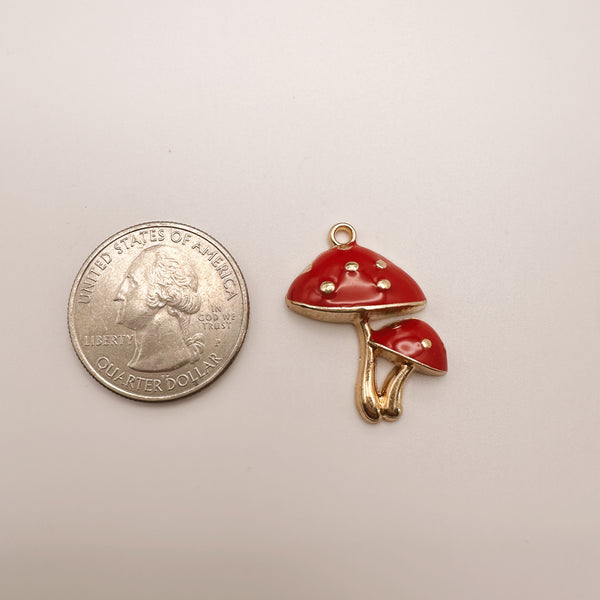 Large Red Mushroom Charm