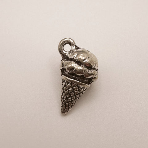 Silver Ice Cream Charm