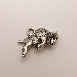 Silver Buffalo Charm