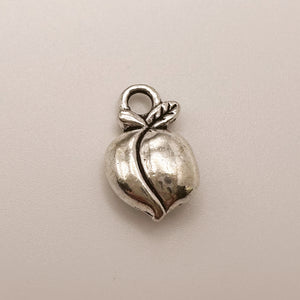 Silver Peach Charm