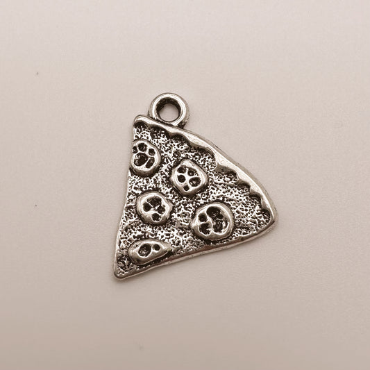 Silver Pizza Charm