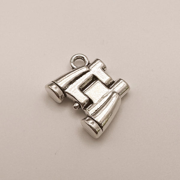 Silver Binoculars Charm