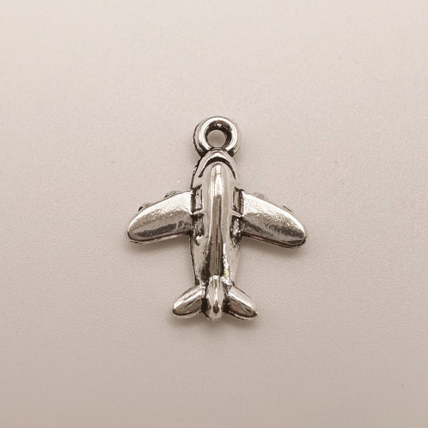 Silver Airplane Charm