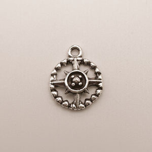 Silver Compass Charm