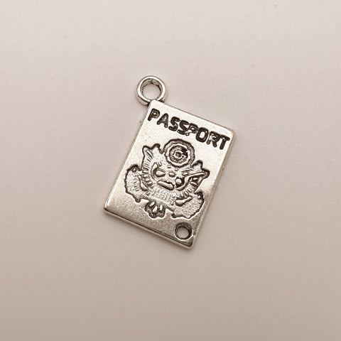 Silver Passport Charm