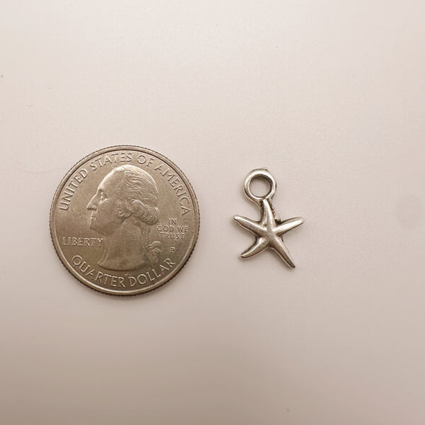 Silver Dainty Starfish Charm