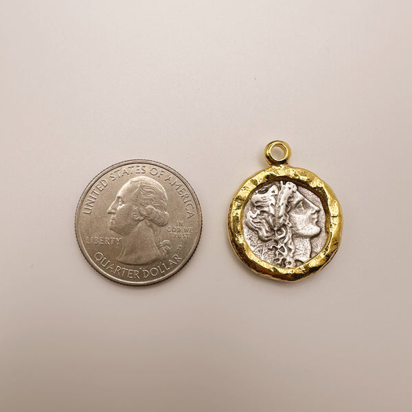 Antique Coin Charm