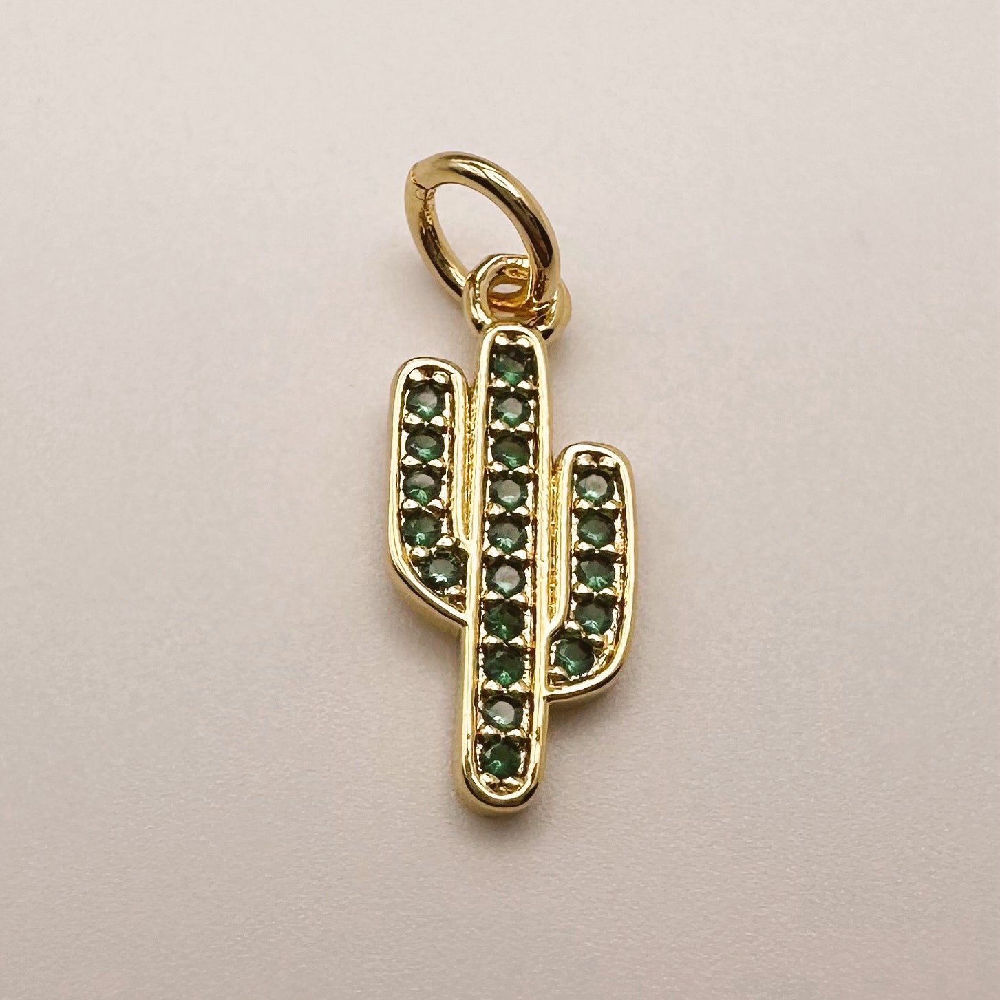 Green Cactus Charm