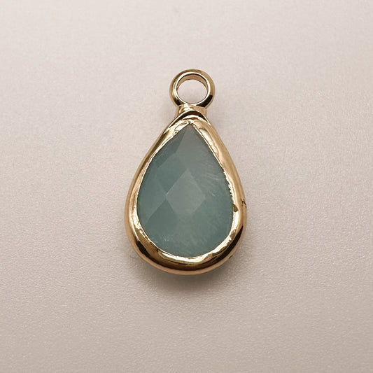 Blue Teardrop Charm