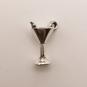 Silver Martini Charm