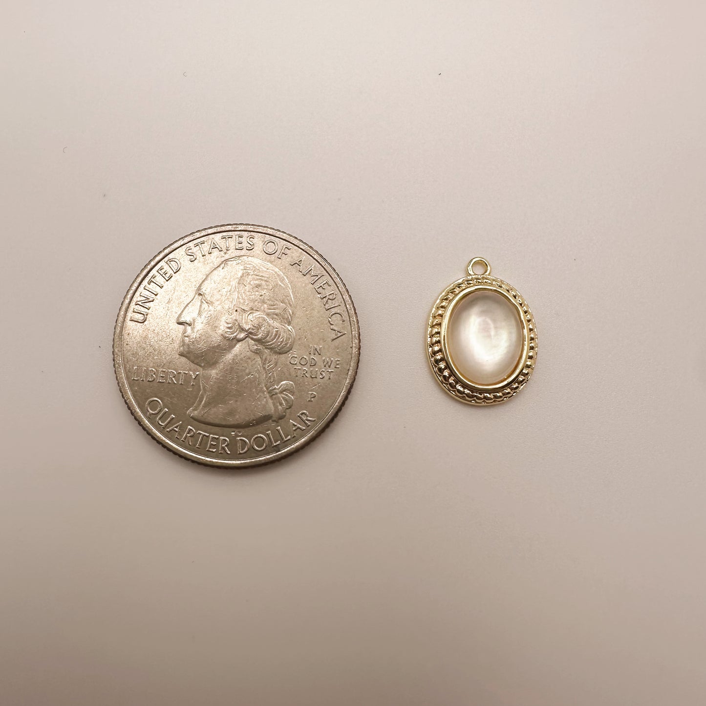 Pearl Oval Charm