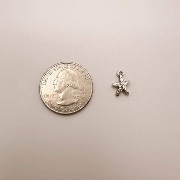 Silver Dainty Starfish Charm