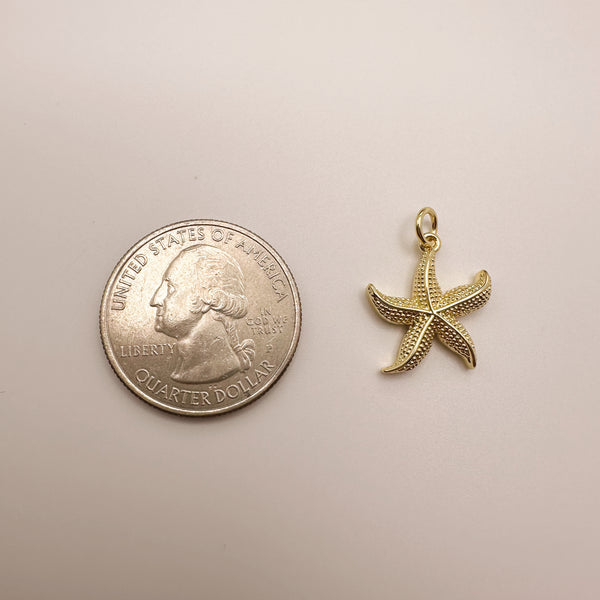 Textured Starfish Charm