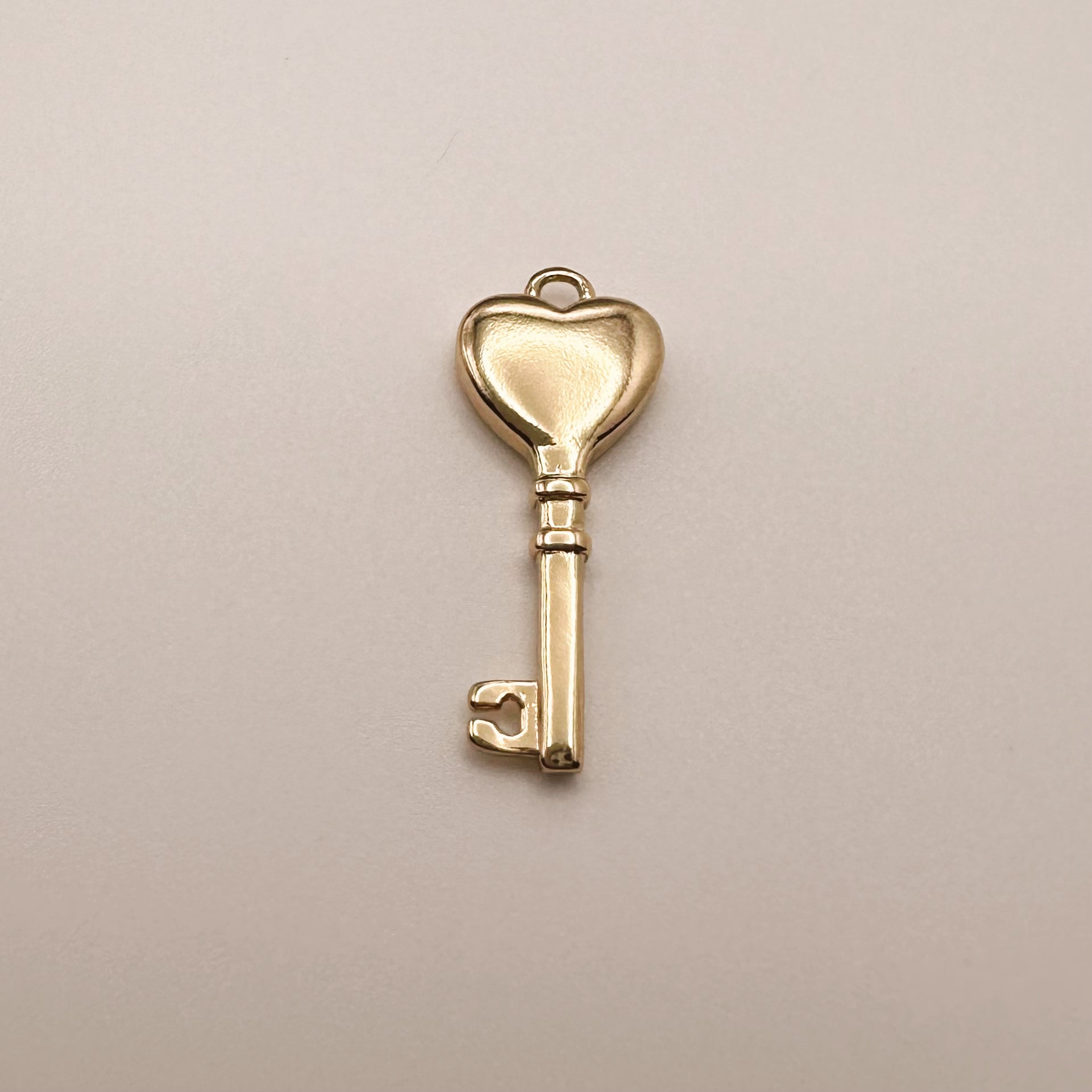 Heart Key Charm