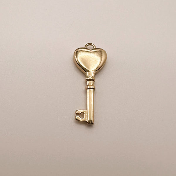 Heart Key Charm