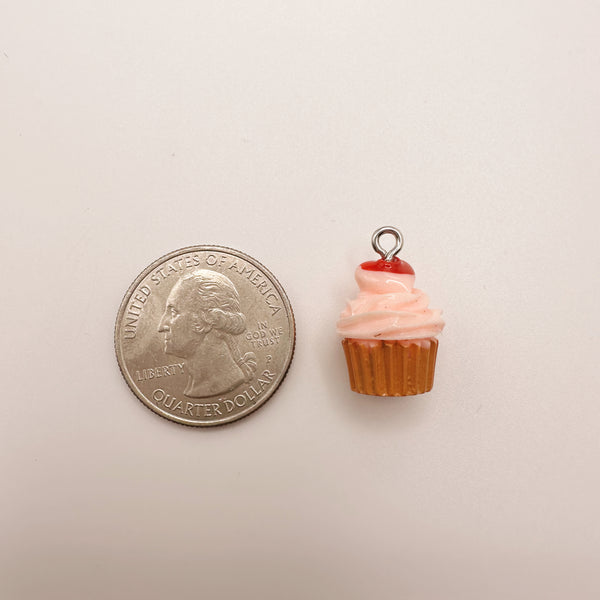 Pink Cupcake Charm