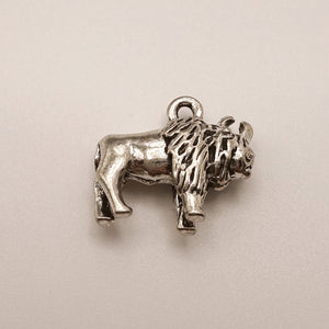 Silver Buffalo Charm