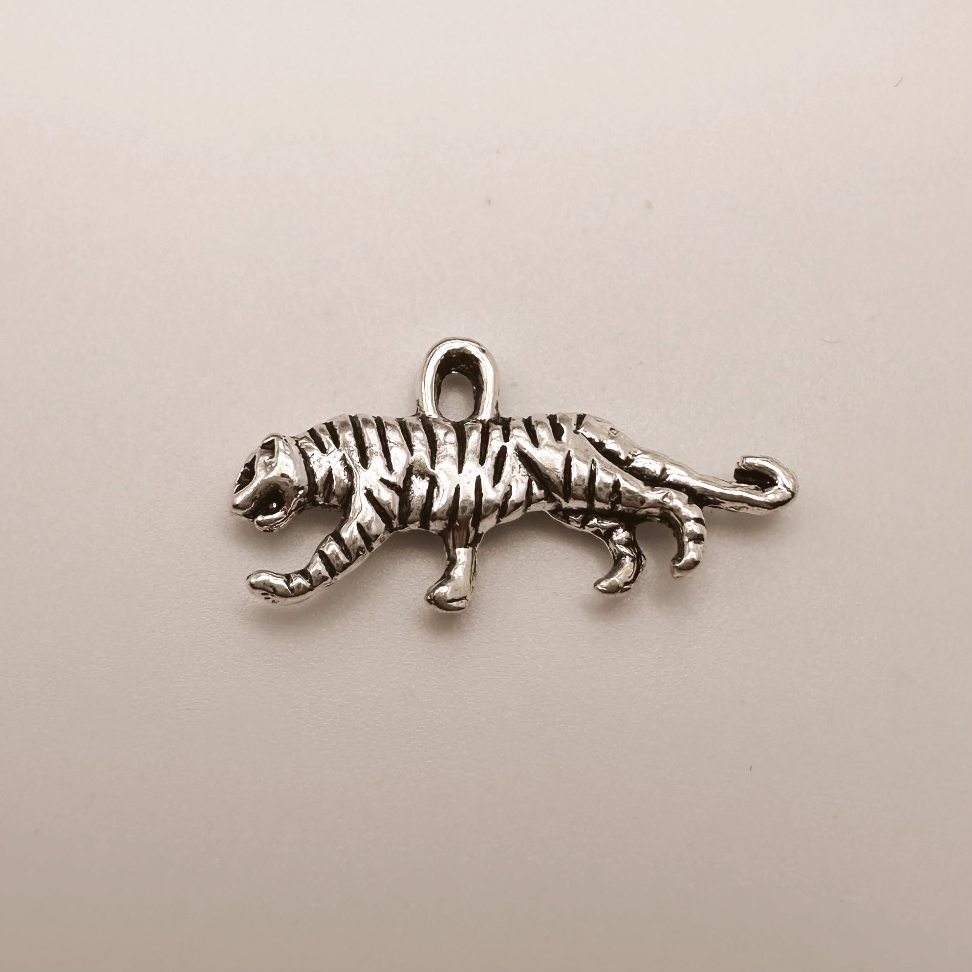 Silver Tiger Charm