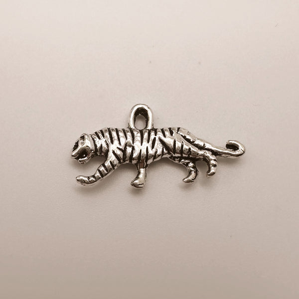 Silver Tiger Charm