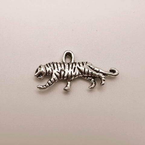 Silver Tiger Charm