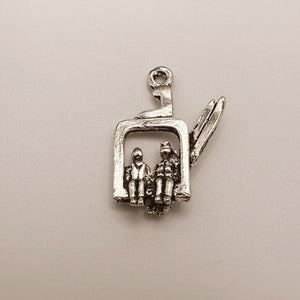 Silver Ski Lift Charm