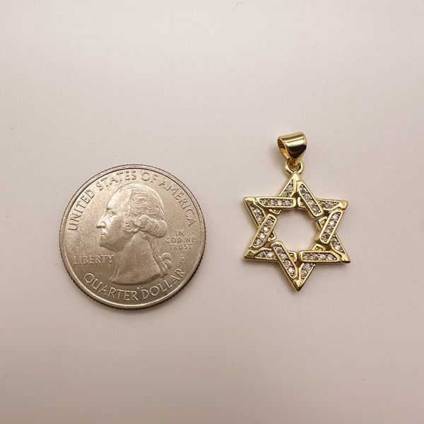 Large Jewish Star Charm