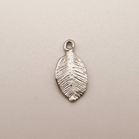 Silver Leaf Charm