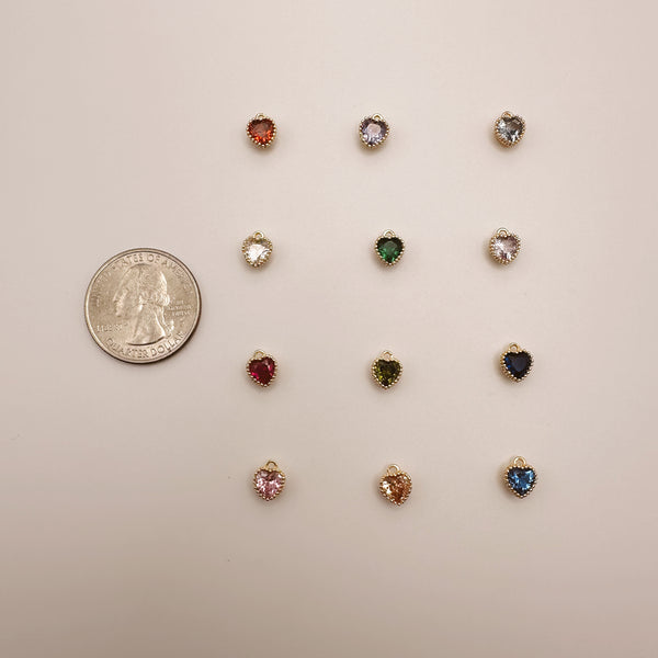 Tiny Birthstone Charm