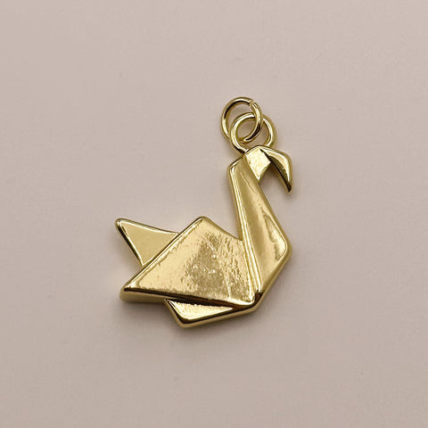 Oragami Swan Charm