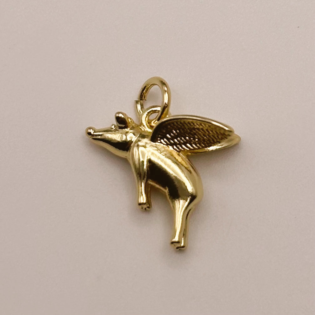 Flying Pig Charm