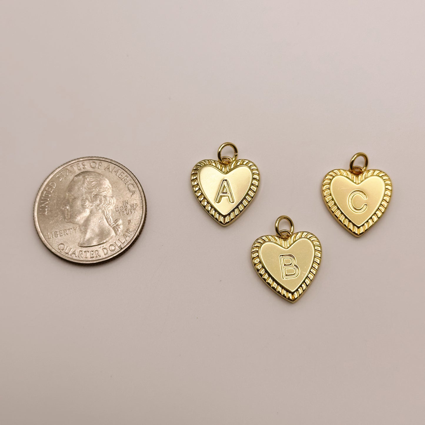 Heart Letter Charm