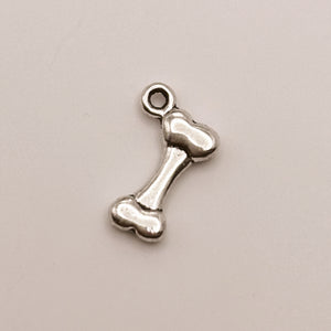 Silver Bone Charm