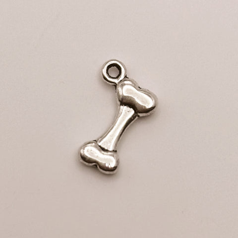 Silver Bone Charm