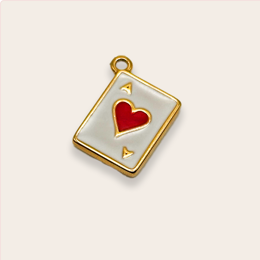 Ace of Hearts Charm