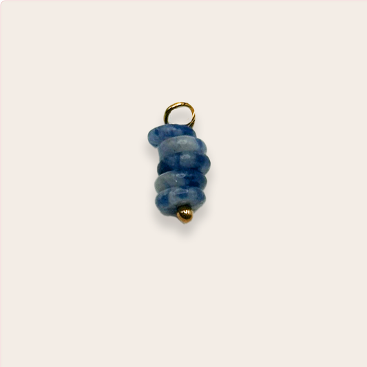 Blue Lace Agate Charm