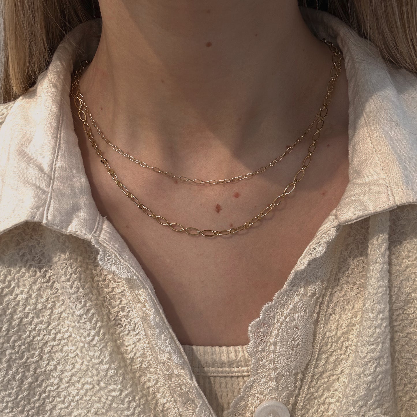 Dainty Oval Necklace Base