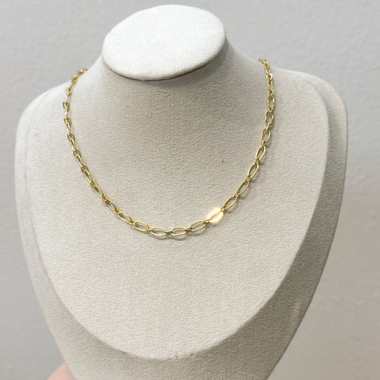 Flat Oval Necklace Base