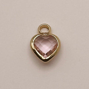 Dainty Pink Heart Charm