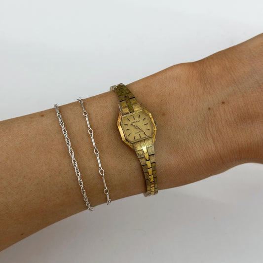 Dainty Gold Caravelle Vintage Watch