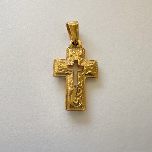 Box Cross Charm