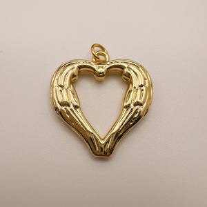 Angel Wings Heart Charm